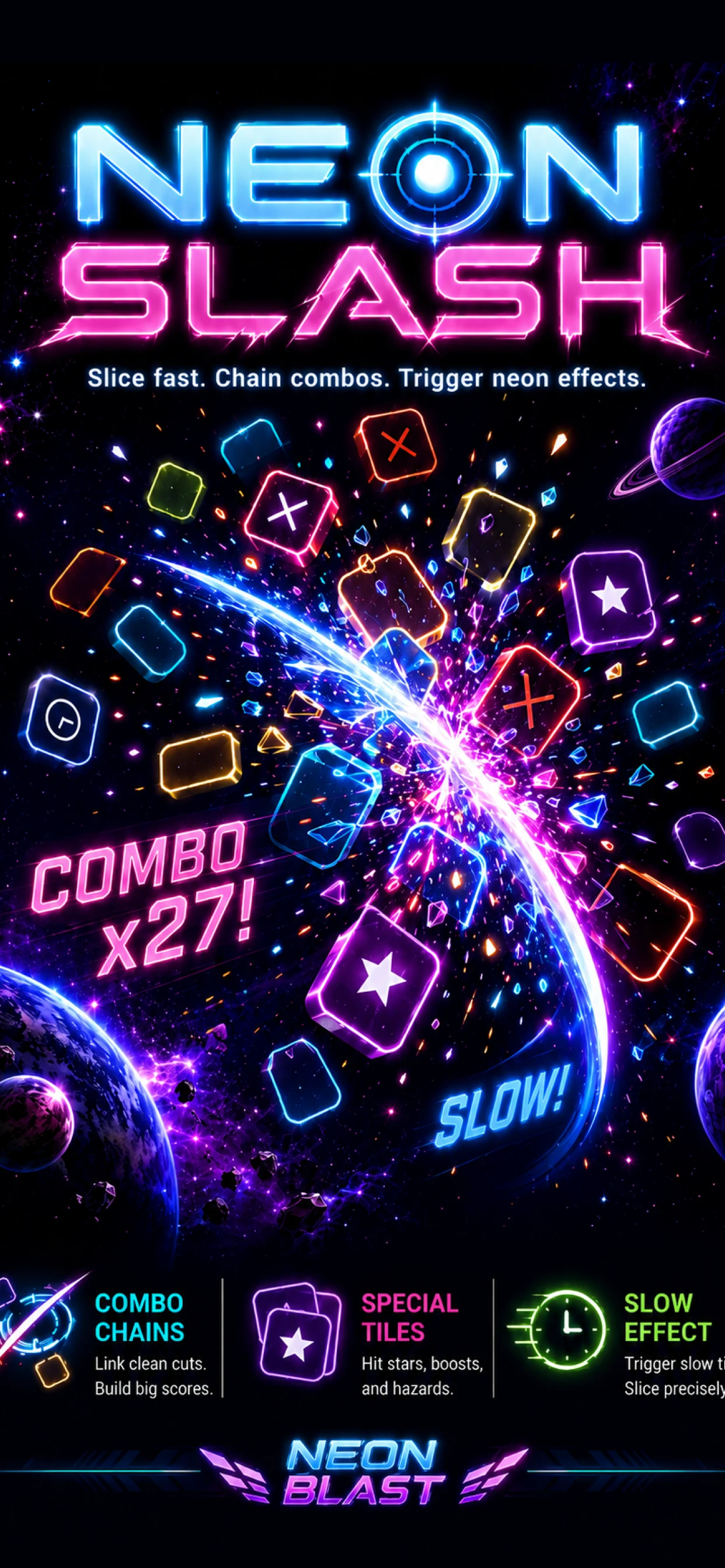Neon Blast - Shooting Game screenshot