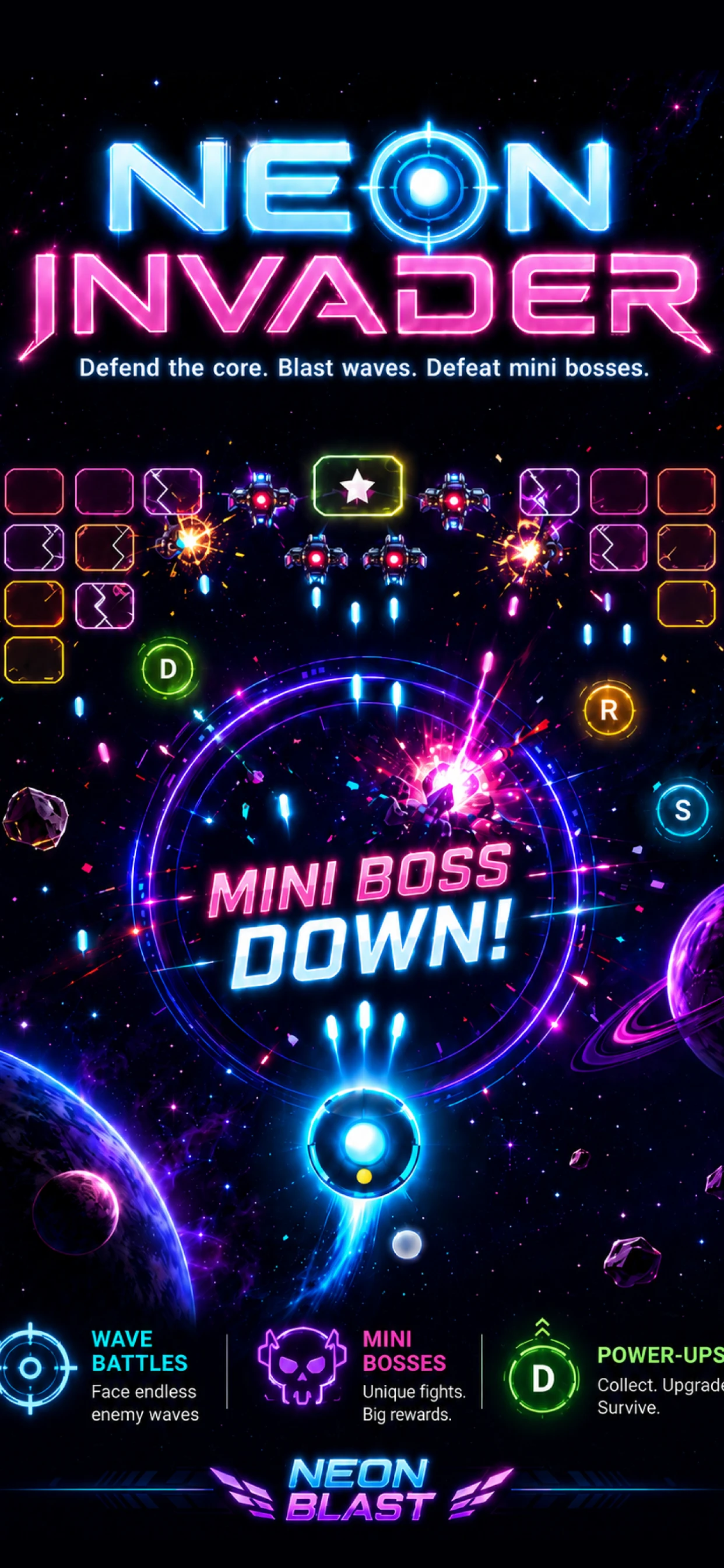 Neon Blast - Shooting Game screenshot